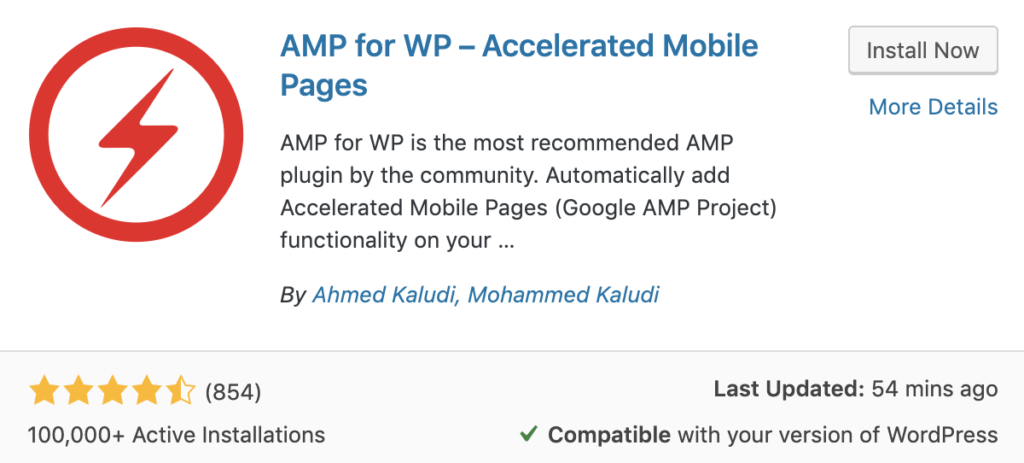 AMP for WP plugin