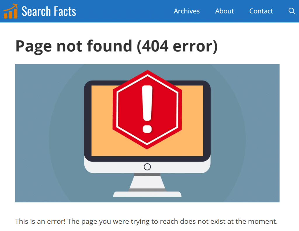 404 error