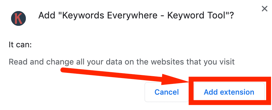 keywords everywhere extension chrome