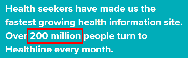 Healthline traffic numbers