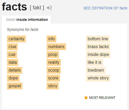 Thesaurus ideas