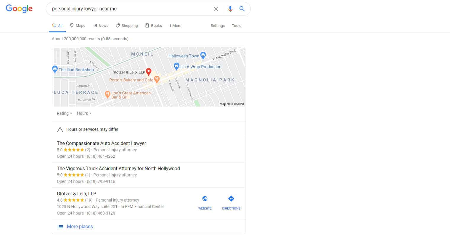 Local SEO Screenshot